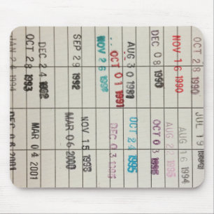 Vervaldatum  bibliotheek muismat