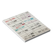 Vervaldatum  bibliotheek notitieblok (Schuin)