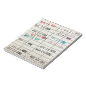 Vervaldatum  bibliotheek notitieblok (Linkerzijde)