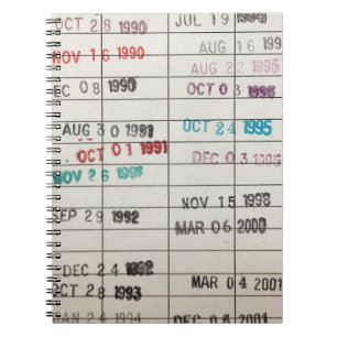 Vervaldatum  bibliotheek notitieboek