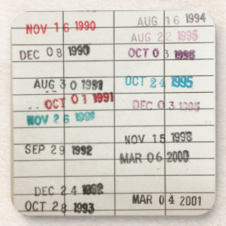 Vervaldatum bibliotheek onderzetter