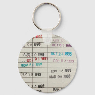 Vervaldatum  bibliotheek sleutelhanger