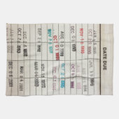 Vervaldatum bibliotheek theedoek (Horizontaal)