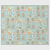 Vervaldatum en paaspatroon verlooppapier cadeaupapier (Vlak)