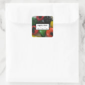 Vervaldatum (gebruik door de sticker) vierkante sticker (Tas)