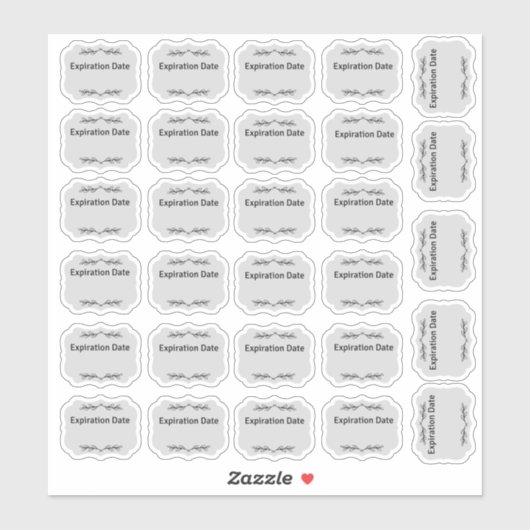 Vervaldatum labels, keukenlabels. voorraadkast sticker (Vel)