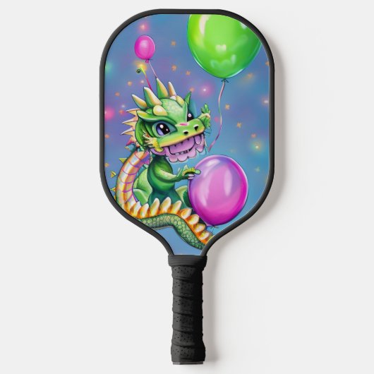 Vervaldatum waterdraak met ballonnen pickleball paddle (Voorkant)