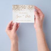 Vervaldatum witgoud glitter budget behalve datum flyer (Hand)