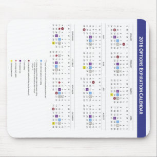 Vervalkalender US Equity Option 2016 Muismat