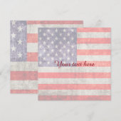 Vervallen antieke Amerikaanse vlag (Voorkant / Achterkant)