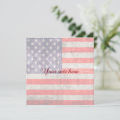 Vervallen antieke Amerikaanse vlag (Staand voorkant)