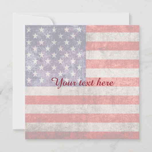 Vervallen antieke Amerikaanse vlag (Voorkant)