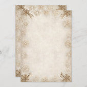 Vervallen besneeuwde rand uitnodiging achtergrond (Voorkant / Achterkant)