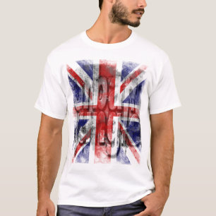 Vervallen u.k vlag Digitale Kunst Stedelijke Jungl T-shirt