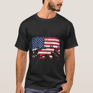Vervallen Vlag Van De VS Amerikaanse Hemelspringer T-shirt