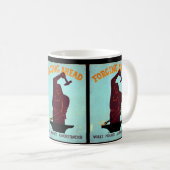 Vervalsing bovenaan koffiemok (Voorkant rechts)