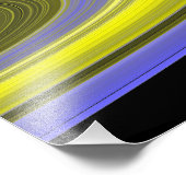 Vervalsing-kleur beeld van de ringen van Saturnus Foto Afdruk (Hoek)