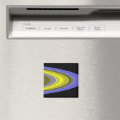 Vervalsing-kleur beeld van de ringen van Saturnus Magneet (Insitu (Vaatwasser))