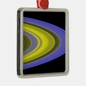 Vervalsing-kleur beeld van de ringen van Saturnus Metalen Ornament (Rechts)