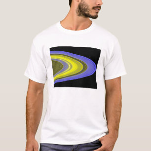 Vervalsing-kleur beeld van de ringen van Saturnus T-shirt