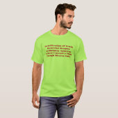Vervalsing van de waarheid t-shirt (Voorkant volledig)