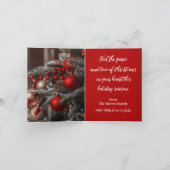 Vervalste kerstboomvakantiekaart feestdagen kaart (Binnen)