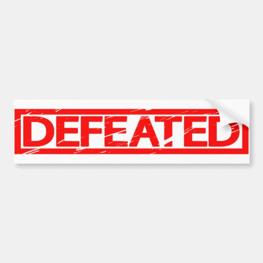 Vervalste stempel bumpersticker (Voorkant)