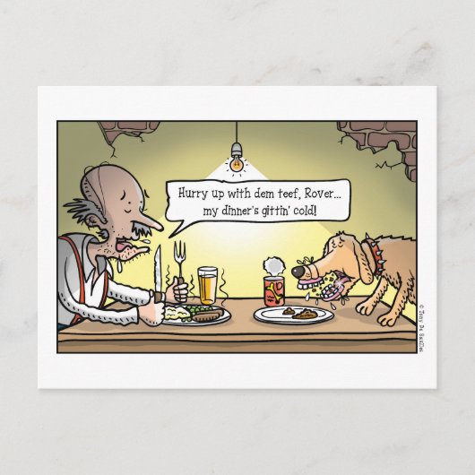 Vervalste teef! briefkaart (Voorkant)