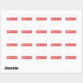 Vervalstempel Ronde Sticker (Vel)