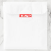 Vervalstempel Ronde Sticker (Tas)