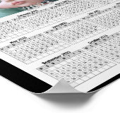 Vervang de foto door je kalender poster (Hoek)