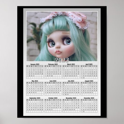 Vervang de foto door je kalender poster (Voorkant)