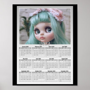 Vervang de foto met uw kalender poster