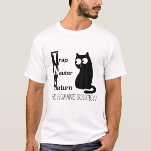 Vervang de Humane Oplossing door de druppelneuter. T-shirt