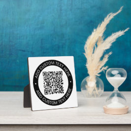 Vervang door je eigen geüploade QR-code of afbeeld Fotoplaat