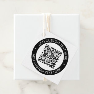 Vervang door uw eigen geüploade QR-code of Afbeeld Bedankjes Labels