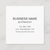 Vervang door uw eigen geüploade QR-code of Afbeeld Vierkante Visitekaartje (Achterkant)