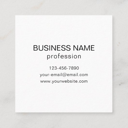 Vervang door uw eigen geüploade QR-code of Afbeeld Vierkante Visitekaartje (Achterkant)