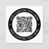 Vervang door uw eigen geüploade QR-code of Afbeeld Vierkante Visitekaartje (Voorkant)