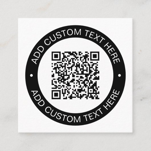Vervang door uw eigen geüploade QR-code of Afbeeld Vierkante Visitekaartje (Voorkant)