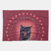 Vervang je gezicht met een handdoek met een katten (Horizontaal)