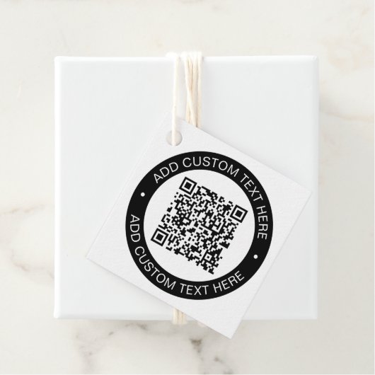 Vervang met je eigen geüploade QR-code of afbeeldi Bedankjes Labels (In situ)