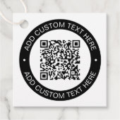 Vervang met je eigen geüploade QR-code of afbeeldi Bedankjes Labels (Voorkant)