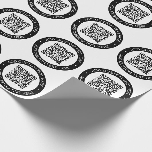Vervang met je eigen geüploade QR-code of afbeeldi Cadeaupapier (Hoek)