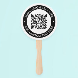 Vervang met je eigen geüploade QR-code of afbeeldi Handwaaier