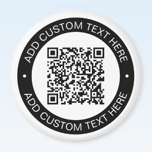 Vervang met je eigen geüploade QR-code of afbeeldi Magneet
