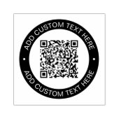 Vervang met je eigen geüploade QR-code of afbeeldi Rubberstempel (Afrduk)