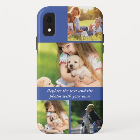 Vervang tekst en foto's door je eigen Case-Mate iPhone case (Achterkant)