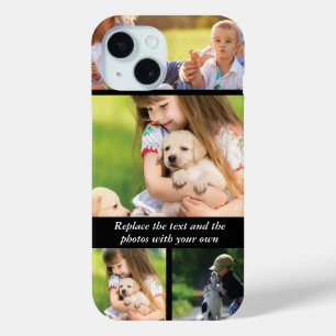 Vervang tekst en foto's door je eigen iPhone 15 case