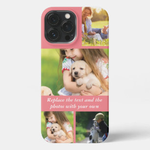 Vervang tekst en foto's door je eigen iPhone 13 pro max hoesje